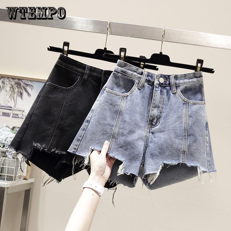 Shorts Vangull Denim Shorts Women Summer Cotton Curling Casual Women Short