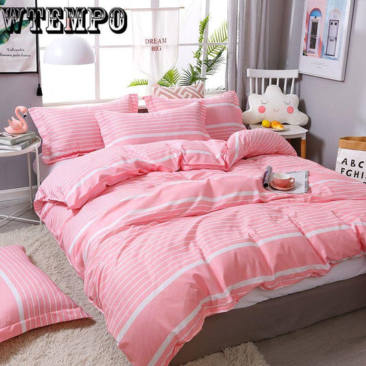 Bedding Sets Cotton Bedlinen (flat Sheet+Pillowcase+Duvet Cover Set) Queen King Size
