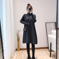 Autumn and Winter Mid-length Casual Sweater Half High Neck Thick Pullover Blouse Knitted Loose Women Sweater Dress