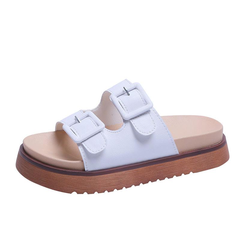 Slippers Women’s Summer Wear Fashion Casual Slippers Beach Flat Non-slip Soft-soled Slippers Lightweight Thick-soled