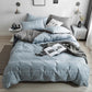 Comfort Cotton 3/4 Pcs Duvet Cover Set Bedspread Fitted Sheet Bedding Set Simple Bedclothes