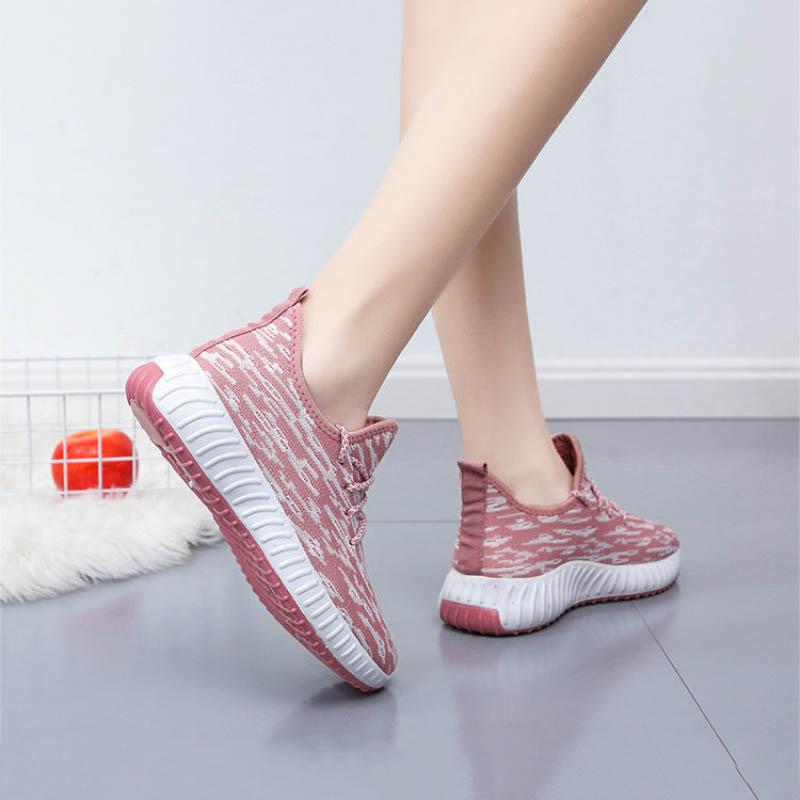 Spring Autumn Women's Casual Sports Shoes Lightweight Non-slip Running Shoes Wear-resistant Flat Shoes Women's Large Size