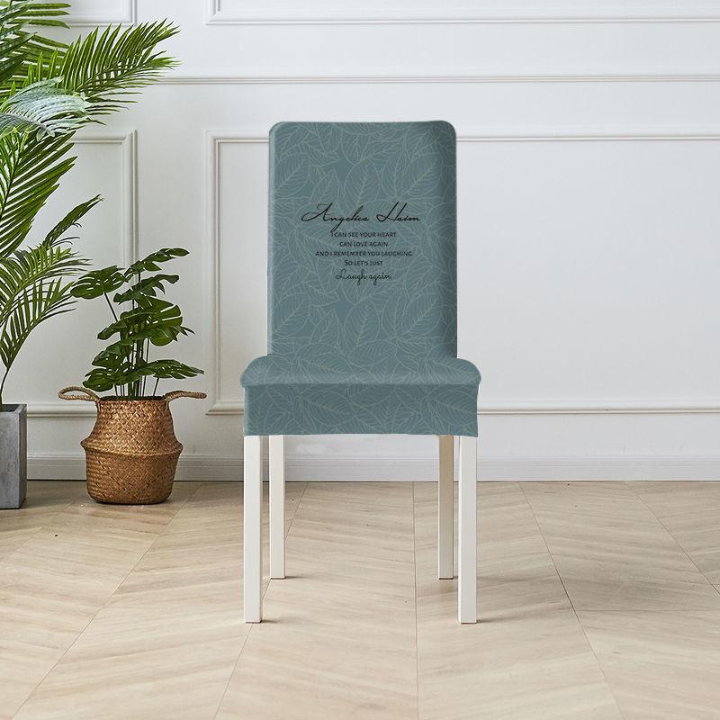 2/4/6pcs High-quality Printed Stretch Chair Cover Elastic Dining Chair Covers for Party Office Banquet Hotel Home Decoration