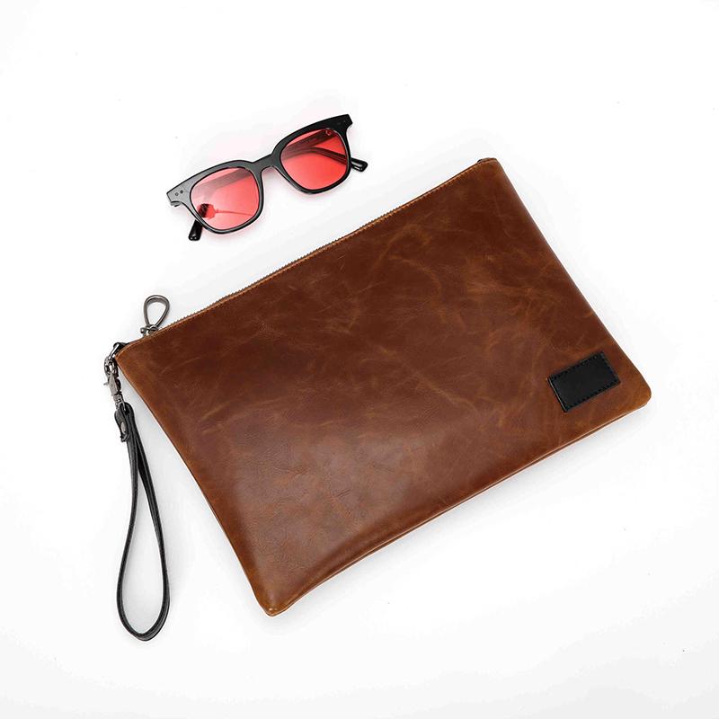 Fashion clutch bag men women rivet leather large capacity anti-theft shoulder bag Crossbody bags