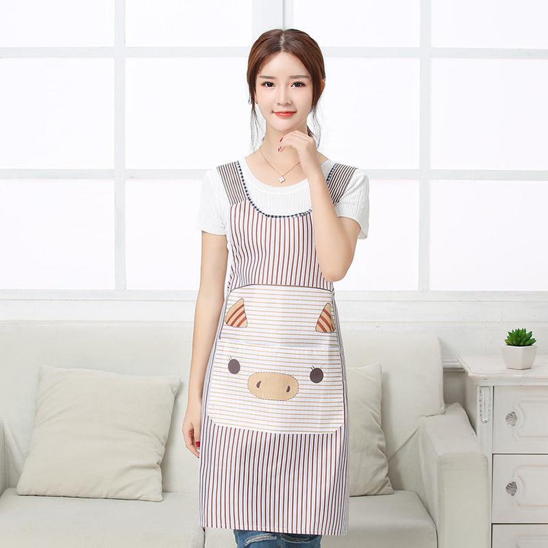 Apron Women's Anti-fouling and Oil-proof Kitchen Dressing Overalls Waist Dressing Apron Kitchen Restaurant Apron Daily Necessities