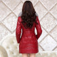 Winter Thick Leather Coat Slim Mid-length  Windproof and Waterproof Leather Jacket with Fur Collar Plus Size  Leather Trench Coat