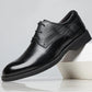 Men's Shoes Alligator British Pointed Men's Shoes Personality Heightening Shoes Printed Black Business Dress Shoes for Men