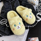 Autumn and Winter Pure Cotton Slippers Indoor Non-slip Soft-soled Shoes Warm Simple Plush Cotton Shoes