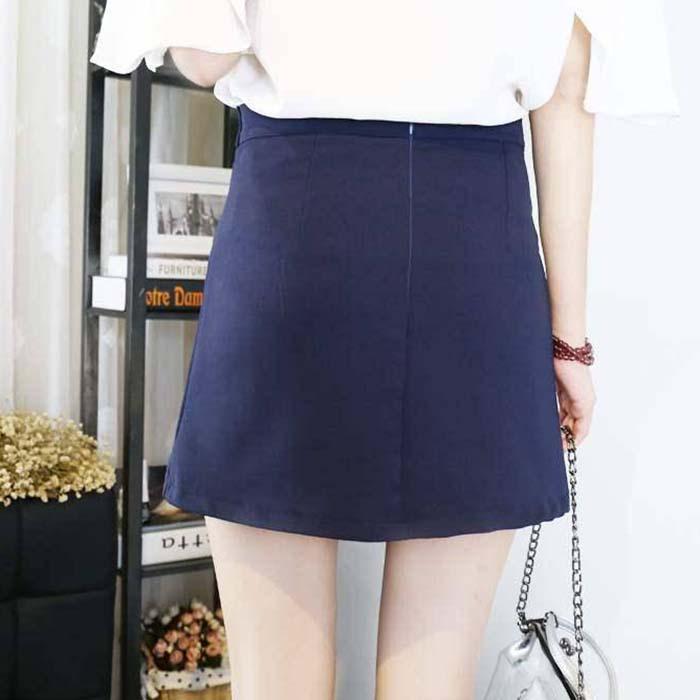 S-2XL Women Anti-light Bow Skirt Solid Color High Waist Sexy Mini A-line Skirt Hip Skirts