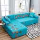 L-shaped Sectional Elastic Non-slip Living Room Sofa Cover Multi-function Dust-proof and Cat-scratch Suitable for All Seasons