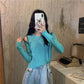 Autumn Loose Knit Sweater Women's Student Off-shoulder Long-sleeved Sweater White Bottoming Clothes