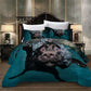 Cute Swiming Dog Bedding Sets Kids Duvet Cover Set Luxury Personalise 3D Pattern Bedding Set