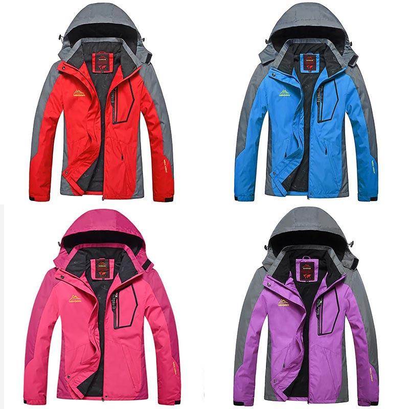Large Size Autumn/winter Thin Jacket, Windproof, Waterproof, Wear-resistant Top, Outdoor Rock Climbing and Fishing Clothing for Female