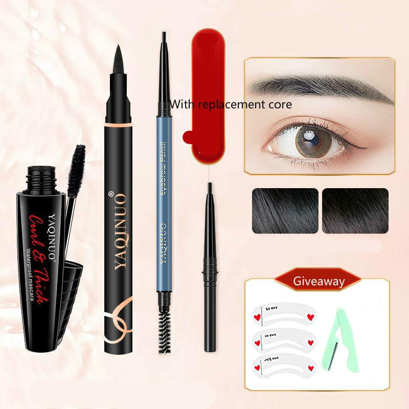 [Buy 1 get 4] double-headed ultra-fine eyebrow pencil waterproof sweat-proof lasting non-marking