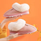Autumn and Winter Couple Lover's Cotton Slippers PU Leather Waterproof Indoor Household Non-slip Home Warm Cotton Shoes