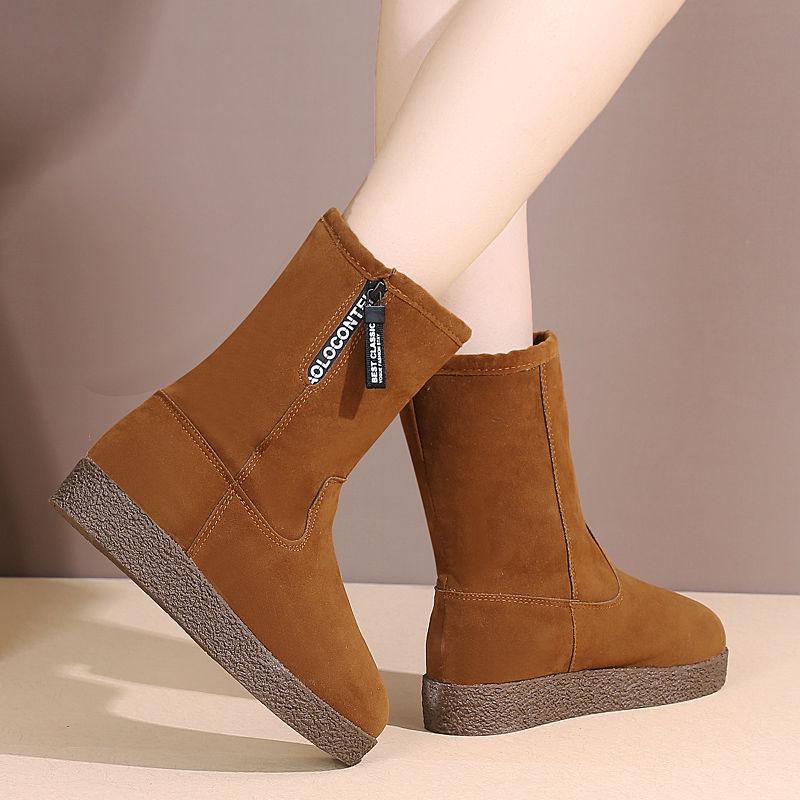 Women Boots Winter Waterproof Non-slip Snow Boots Women Winter Shoes Thick Fur Platform Ankle Boot