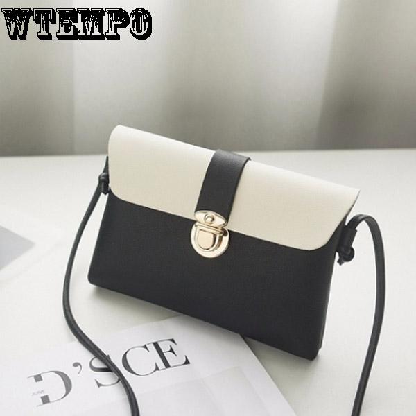 Women's bag fashion Messenger bag shoulder bag hit color small bag purse trend leisure bag