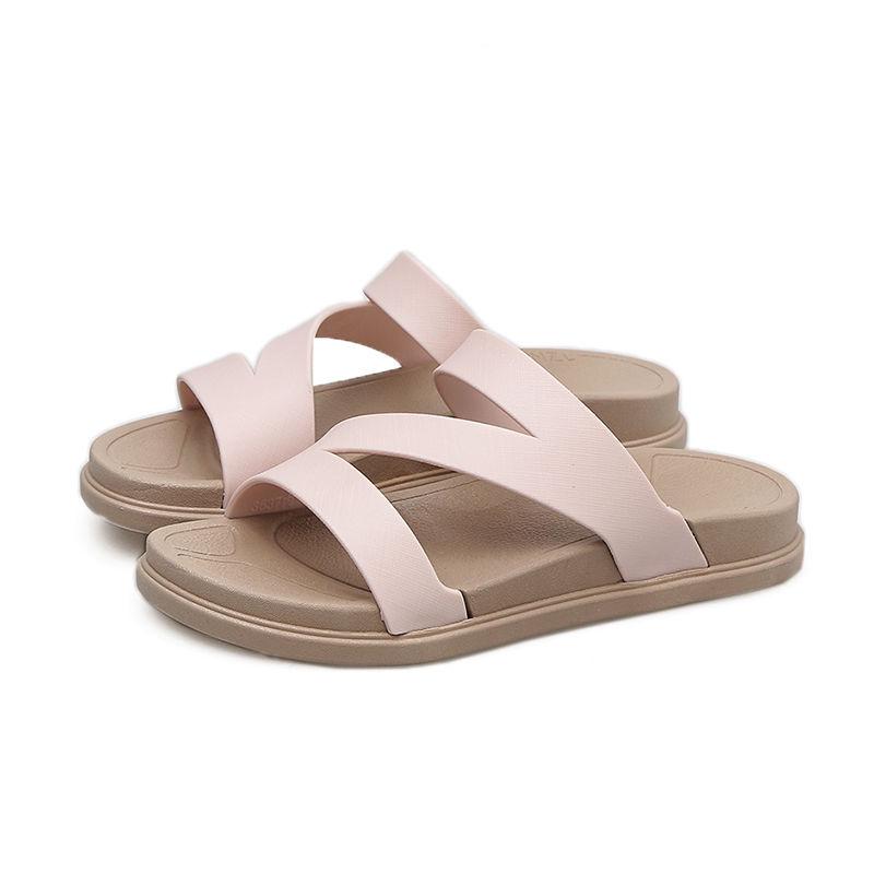 Slippers Women Wear Stylish Wild Summer Beach Shoes Ladies Go Out Ins Tide Home Indoor Sandals and Slippers
