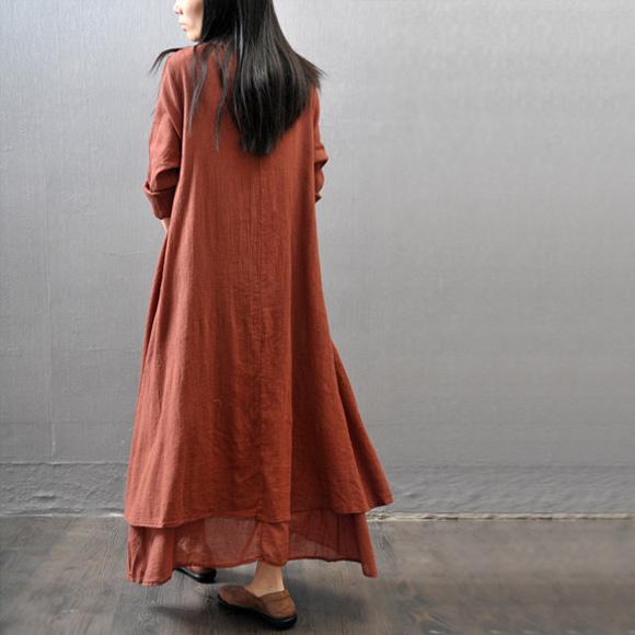 Length To Ankle Women's Summer Dress Long Sleeve Solid Color Daily Wear Dating Holiday
