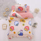 Children's Bed Three-piece Soft Skin-friendly Pillowcase Quilt Cover Sheet Milk Velvet Warm Bed Set Baby Bedding