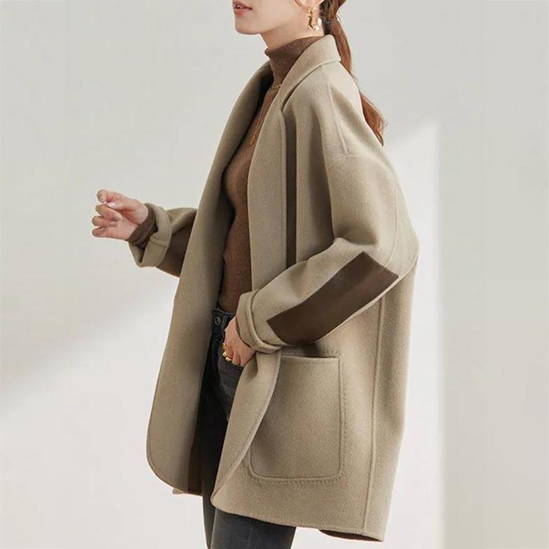 Woolen Coat Women's Autumn and Winter Short Suit Double-sided Plush Coat