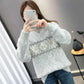 Autumn Winter  Women Fashion Sweater Casual Knitting Sweater Turtleneck  Pullovers Loose Casual Long Sleeve Sweater
