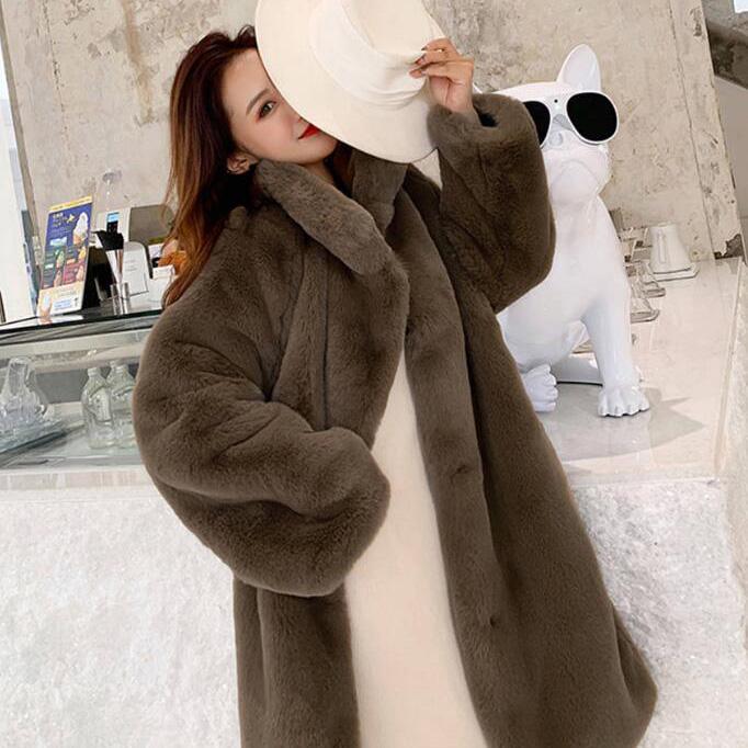 Winter Coats Women Faux Fur Coat Women Casual Thick Warm Outerwear Fake Fur Jacket Women's Coats