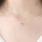 Popular Item Pendant Six Claw Round Necklace Translucent Invisible Fishline Clavicle Chain
