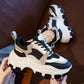 Women's Chunky Sneakers Thick Bottom Platform Vulcanize Shoes Fashion Breathable Casual Running Shoe
