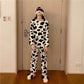 Women's Autumn and Winter Coral Velvet Thick Pajamas Flannel Plus Velvet Outer Wear Home Service Suit