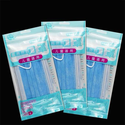 3 Layer Disposable Elastic Mouth Soft Breathable Hygiene Kids Face Mask for 4-10 Years Old Children