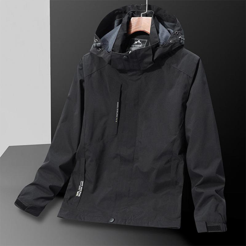 Single Layer Jacket Men's Plus Size Casual Jacket Outdoor Mountaineering Suit Spring and Autumn Jacket