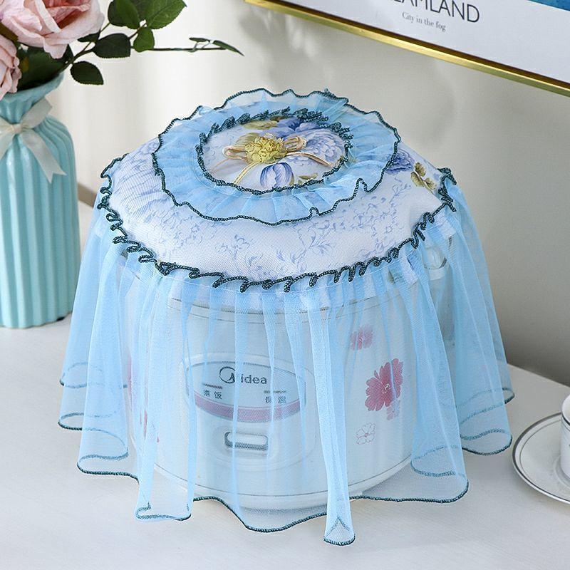 Rural Style Round Rice Cooker Cover Multifunctional European Style Cover Towel Cloth Lace Rice Cooker Household Cover Cloth Dust Cover
