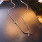 ECG Necklace Titanium Steel Clavicle Chain Pendant Necklace Send Friend Jewelry Personalized Ornaments Chain Necklaces Rose Gold  Choker