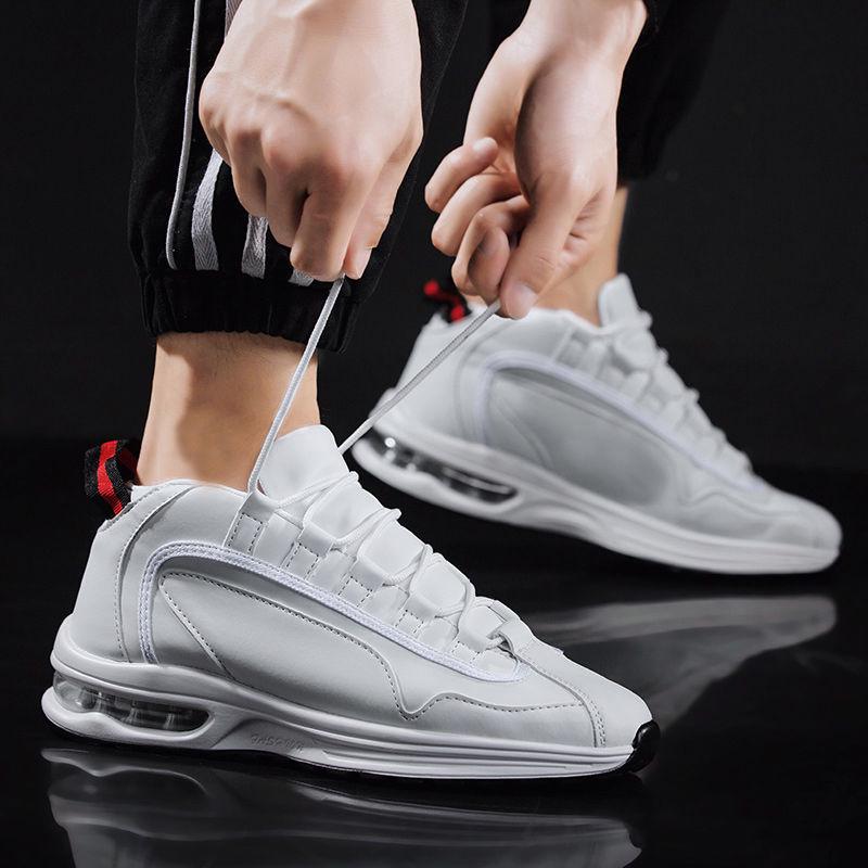 Summer Men's Shoes Air Cushion Sneakers Inner Increase Men's Breathable Running Shoes Wild