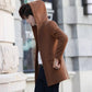 Winter Men's Jacket Men's Fashion Wool Woolen Coat Hooded Coat Men Winter Coat Warm Trench Coat