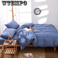 Duvet Cover Pillowcase Bed Sheet Simple Boy Girls Bedding Sets 3/4Pcs Single