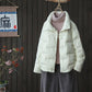 2021 New Winter Women Down Coat Ultralight Collarless Duck Down Jacket Portable Female Padded Parkas Stand Collar Puffer Overcoat