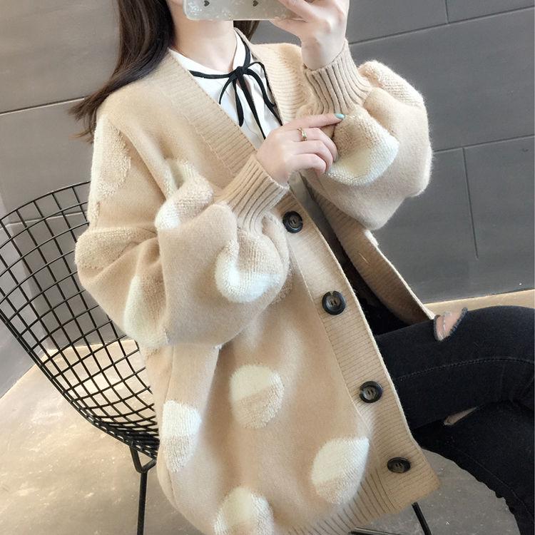 Fashion Women's Sweater Jacket Loose Casual Knitted Women Cardigan Thicken Warm Women's Jacket