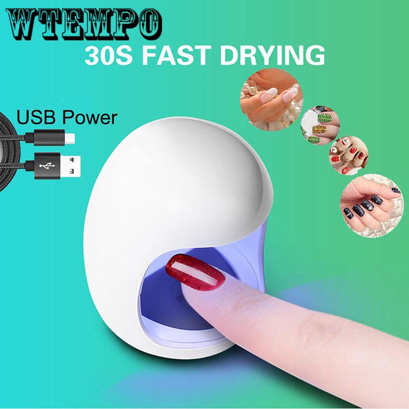 Mini Nail Light Therapy Machine Quick-drying Usb Nail Drying Lamp Drying Machine Led Lamp Nail Polis