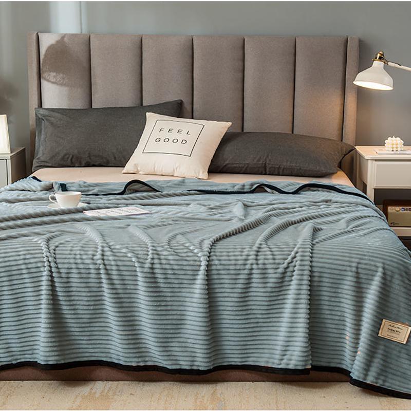 Winter Coral Fleece Blanket Plus Velvet Thick Double-sided Fleece Sheets Flannel Dormitory Single Bed Blanket