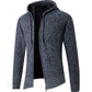 Men's Winter Coat Plus Velvet Thickening Fashion Knitted Sweater Coat Cardigan To Keep Warm
