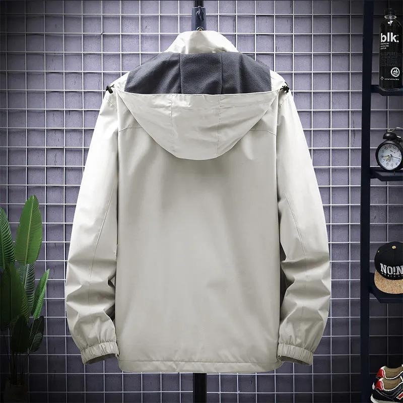 Outdoor Waterproof Jacket Loose Large Size Windproof Jacket Four Seasons Mountaineering Wear