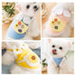 Breathable Thin Puppy Vest Short Skirt Petal Collar Shoulder Bag Cute Sunflower Pet Dog Clothes