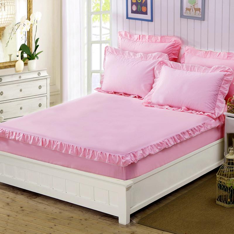 Skin-friendly Printing Mattress Protector Three-piece Set of Cotton Bedspread and Pillowcase Bedding