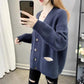 Cardigan Sweater Ladies Thickened Short Jacket Loose Spring Autumn Winter Versatile Knit Cardigan