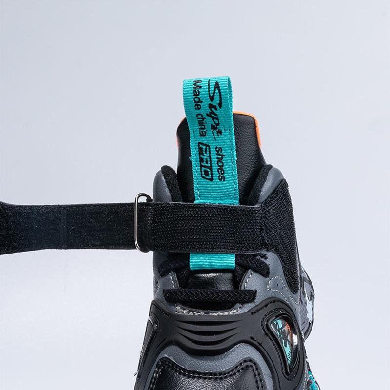 Boys Shoes Spring and Autumn Children's Sneakers Shoes Leather All-match Shock Absorption Support Waterproof Lightweight Running Shoes