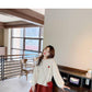 Fruit Embroidered Loose Sweater Women's Long-sleeved Round Neck Pullover Sweater Wild