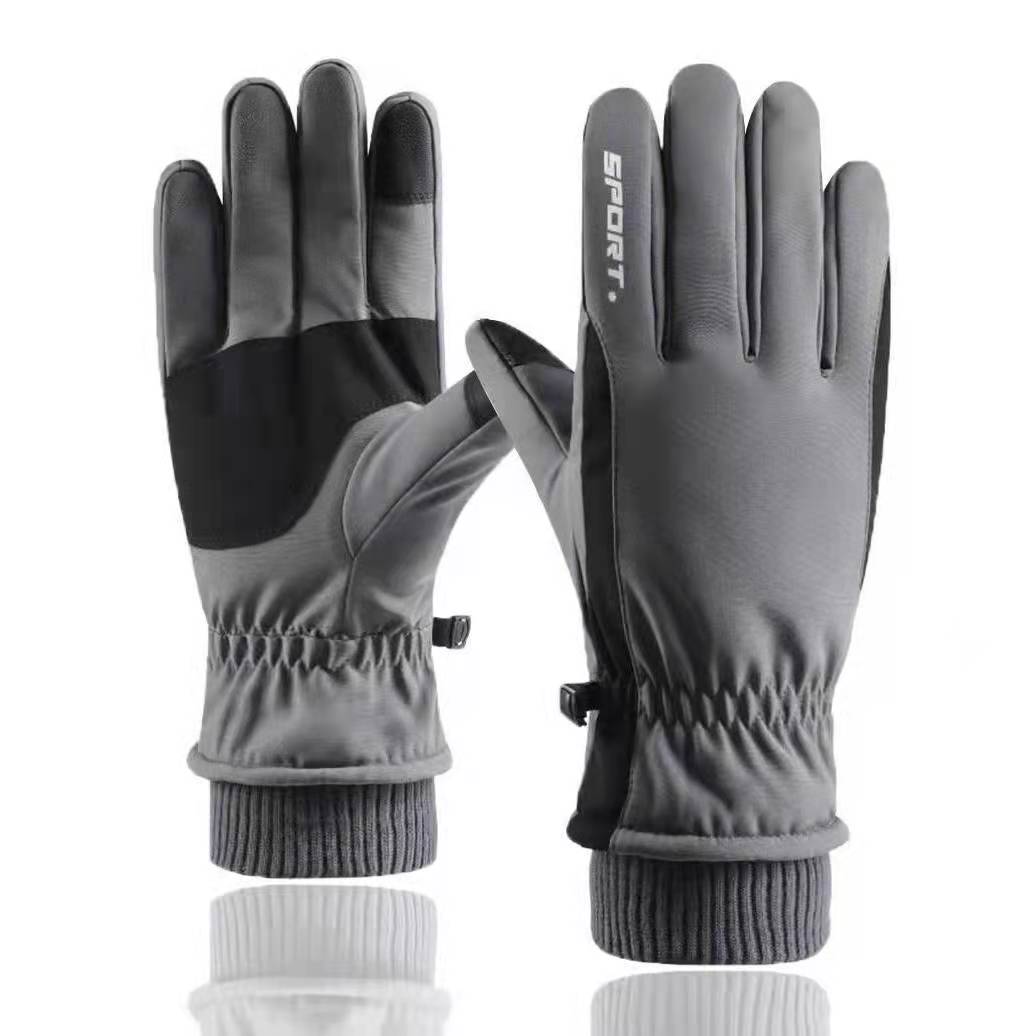 Men's and Women's Ski Gloves Winter Fleece Thick Warm Waterproof Gloves for Riding Touch Screen Outdoor Sports Driving Motorcycle Windstopper Gloves