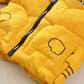 Boy's Cotton-padded Jacket Mid-length Thick Hooded Cotton-padded Jacket Baby Jacket Winter Children's Warm Cotton-padded Jacket Animal-shaped Hat